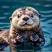 Sea Otter Digital Art by Cindy's Creative Corner