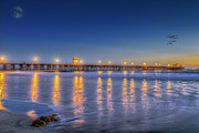 Seal Beach Pier Full Moon Photograph by David Zanzinger Seal Beach Pier Full Moon Photograph by David Zanzinger