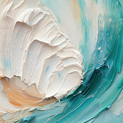 Seashell Whisper - Beach Painting Art Painting by Lourry Legarde