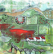 Seasonal Landscape - Spring Painting by Ariadna De Raadt