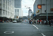 Seattle 5th Avenue and Monorail 1984 Photograph by Gordon James Seattle 5th Avenue and Monorail 1984 Photograph by Gordon James
