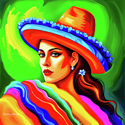Senorita Digital Art by Cindy's Creative Corner