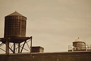 Sepia Serenity Water Towers in New York Photograph by Travel Essayist Sepia Serenity Water Towers in New York Photograph by Travel Essayist