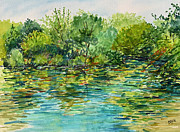 Serene Pond Painting by Clara Sue Beym Serene Pond Painting by Clara Sue Beym