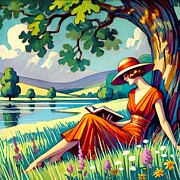 Serenity in Bloom Digital Art by Retro Movie Posters