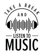 Serenity Music Lover Relaxing Break Inspirational Music Digital Art by Toms Tee Store