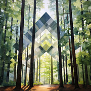 Serenity Verde - Blue and Green Abstract Art Painting by Lourry Legarde Serenity Verde - Blue and Green Abstract Art Painting by Lourry Legarde