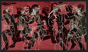 Seven runners - Hans Erni Digital Art by Samuel HUYNH
