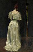 Seventeenth Century Lady 1895 Painting by William Merritt Chase