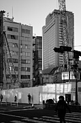 Shadows and Structures - Morning Light in Shibuya Tokyo Photograph by Matthias Hauser