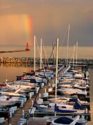 Sheboygan Harbor Rainbow Photograph by Keith Stokes Sheboygan Harbor Rainbow Photograph by Keith Stokes