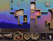 Shells In The Wall Digital Art by Eris And AI Shells In The Wall Digital Art by Eris And AI