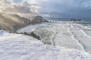 Short Beach Snow Photograph by Darren White
