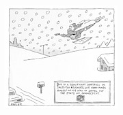Shovel Out Drawing by Jack Ziegler