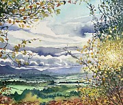 Shropshire Sunset Painting by Luisa Millicent