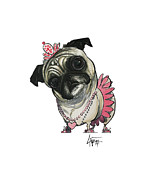 Shultzie Gotti 4279 Drawing by John LaFree