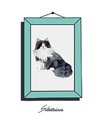Siberian Cat Funny Cat Lover Gift Cute Kitten Owner Gag Pun Digital Art by Jeff Creation