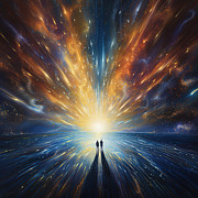 Silent Symphony of Love Across the Veil Painting by Lourry Legarde