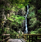 Silver Thread Falls in the Poconos, Pennsylvania Photograph by Linda Stern