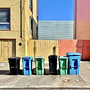 Six Bins Photograph by Julie Gebhardt