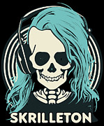 Skrilleton Halloween Digital Art by Flippin Sweet Gear