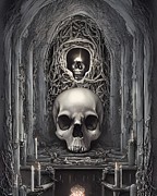Skull Altar II Digital Art by Annalisa Rivera-Franz