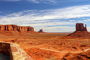 Sky's Canvas - Jet Stream Clouds over Monument Valley's Timeless Landscape Photograph by Brigitte Blanchette Thompson Sky's Canvas - Jet Stream Clouds over Monument Valley's Timeless Landscape Photograph by Brigitte Blanchette Thompson