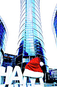 Skyscraper In Warsaw, Poland at Christmas Photograph by John Siest