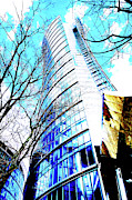 Skyscraper With Tree Boughs In Warsaw, Poland Photograph by John Siest