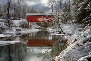 Slaughterhouse Covered Bridge in Northfield Vermont Photograph by Jeff Folger