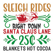 Sleigh rides right down Santa Claus lane Digital Art by Jacob Zelazny