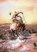 Slick Rider Painting by Charles Russell