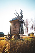 Small wooden mill with beautiful sun star Photograph by Vaclav Sonnek