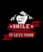 Smile it lets your teeth breathe Digital Art by Jacob Zelazny