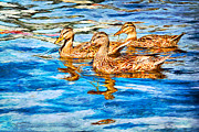 Snack with friends Mixed Media by Tatiana Travelways