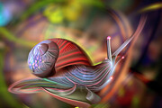 Snail Abstract 25 Digital Art by William Gunn Snail Abstract 25 Digital Art by William Gunn