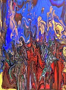 Snitches - A Original Art Tale On Deception  Painting by Evjenia Psarris
