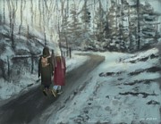 Snow In The Park Digital Art by Larry Whitler