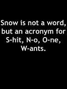 Snow is not a word Digital Art by Jacob Zelazny