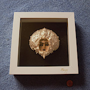 Snow Maiden Carapace Shadowbox Mixed Media by Roger Swezey