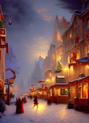 Snowy Christmas Shopping Digital Art by Beverly Read Snowy Christmas Shopping Digital Art by Beverly Read