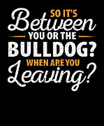So Its Between You or the Bulldog Digital Art by Jacob Zelazny