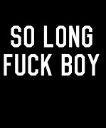 So Long Fuck Boy Digital Art by Flippin Sweet Gear