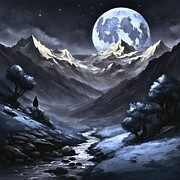 Solitude's Serenade - A Journey Through the Stars Digital Art by Robert Darin