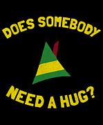 Somebody Need A Hug Retro Digital Art by Flippin Sweet Gear