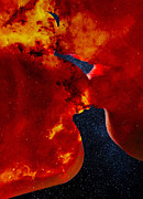 Space Kiss Digital Art by Alex Mir