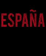 Spain Espana Retro Digital Art by Flippin Sweet Gear