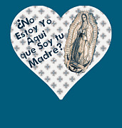Spanish Our Lady of Guadalupe Virgin Mary Sepia Mixed Media by Mixed Media Art Spanish Our Lady of Guadalupe Virgin Mary Sepia Mixed Media by Mixed Media Art