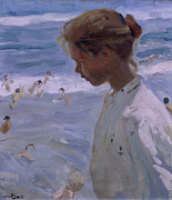 Spanish school. Rosa o cabeza de pescadora. 1909. Madrid, Sorolla museum. Joaquin Sorolla. Painting by Joaquin Sorolla -1863-1923-