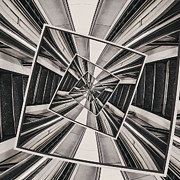 Spinning Structure Digital Art by Phil Perkins